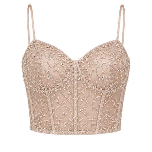 Silk Bridal Corset Top