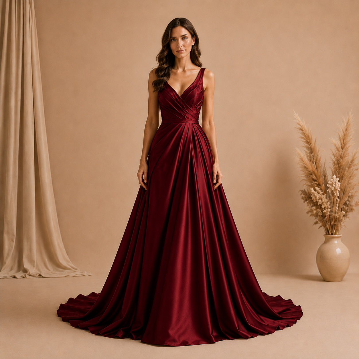 Deep Ruby Gala Gown